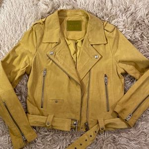 Suede yellow jacket